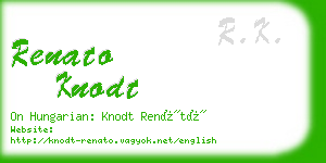 renato knodt business card